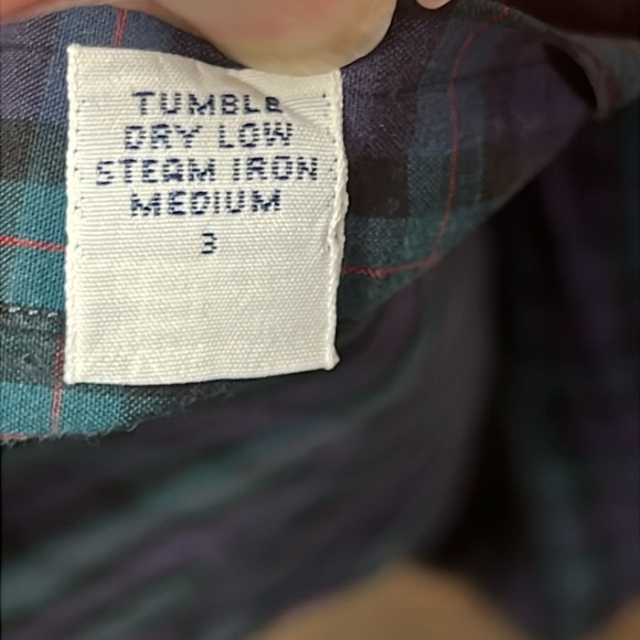 Ralph Lauren Men's Purple Green Plaid Shirt Long Sleeve Button Up‎ 16 1/2 32/33 - Picture 4 of 9